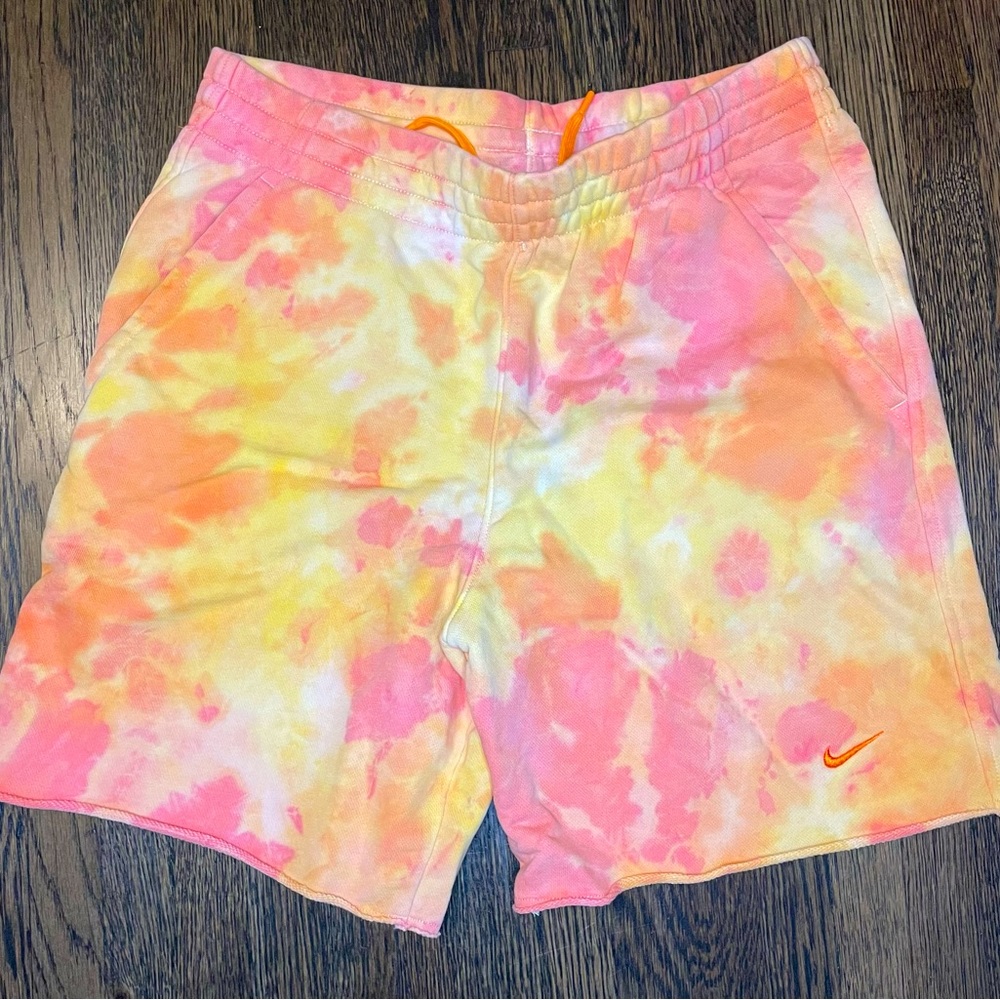 Nike tie-dye athletic shorts from Italy, youth size L